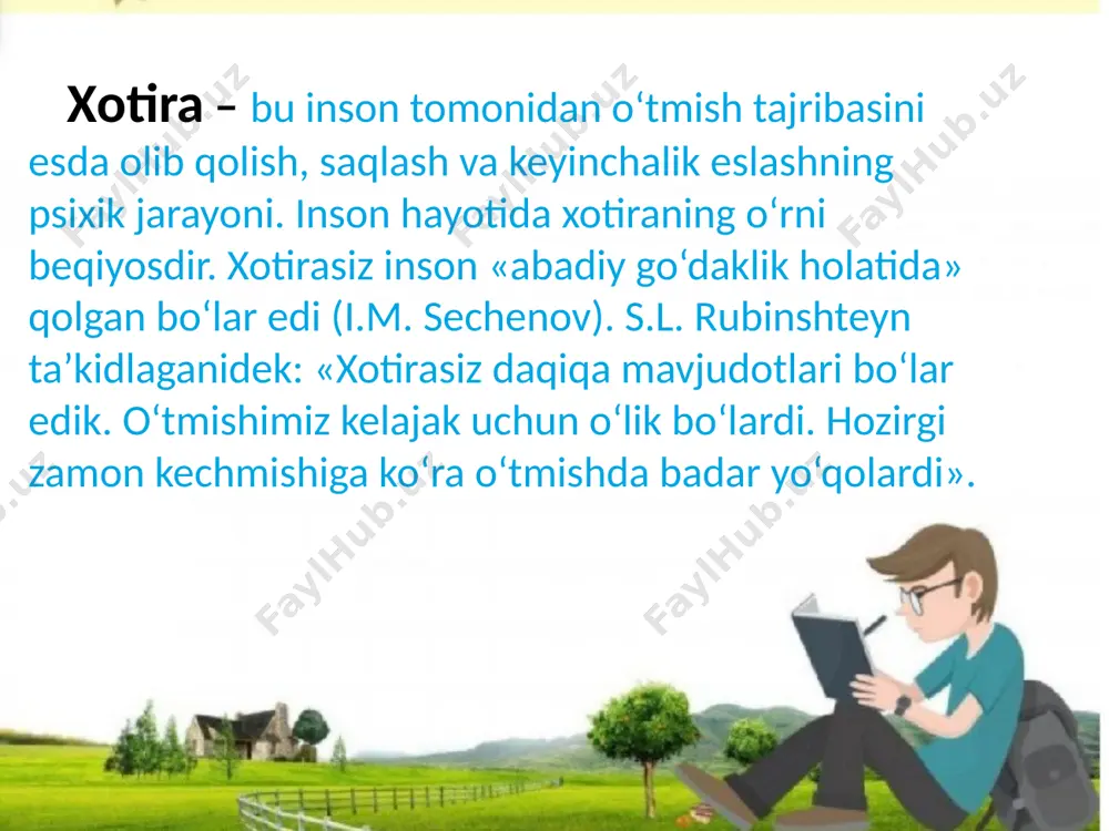 xotira haqida taqdimot - Page 3