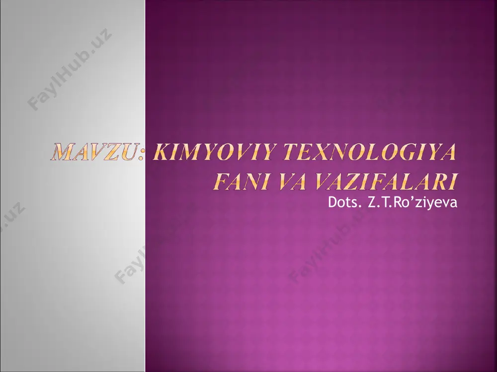 m ashyoni ishlatish. 3. xom ashyodan kompleks foydalanish. hozirgi vaqtda yer bag’ridan mineral xom ashyoning 400 turi qazib olinmoqda. shundan 1) 85% yoqilg’ilar (neft, gaz, ko’mir) 2) 12% qora va rangli metallar 3)3% qurilish materiallari, mineral o’g’itlar va nometall xom ashyolarga to’g’ri keladi. o’zbekiston kimyo sanoati uchun eng zarur xom ashyolardan biri tabiiy gazdir. tabiiy gaz konlari quyidagilar; buxoro-xiva, qashqadaryoda 20 dan ortiq konlari (gazli, uchqur, muborak, qorovulbozor, sho’rtan) ochilgan. 1mln. m3 gazdan 2400 m sun’iy ipak matolari , 240—400 kg plastmassa, 320—400 kg sintetik kauchuk va boshqa narsalar olish mumkin. - oltin konlari 1960 yildan so’ng toshkent, buxoro, samarqand va namangan viloyatlarida. - qo’rg’oshin – rux ma’danlari kumushkon, qo’rg’oshinkon, cholota (toshkent viloyati), uchquloch (jizzax viloyati) va xonzoda (surxondaryo viliyati) konlaridan olina boshlandi. olmaliq(toshkent viloyati) koni asosida toza mis metalli olinmoqda. volfram va molibden ma’danlari samarqand viloyati xududidagi langar, qo’ytosh va ingichka konlaridan qazib olinmoqda 1.mexanik boyitish 2. kimyoviy boyitish …