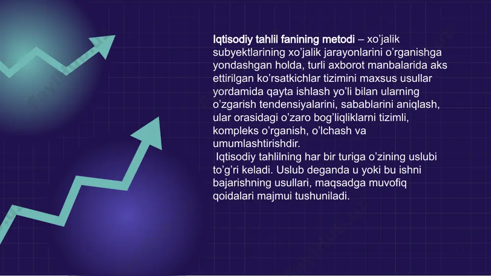 arab, ish haqining kutiladigan oʻzgarishini aniqlash mumkin fillips egri chizig'i deterministik va stoxastik (ehtimollik) modellar mavjud. deterministik modellar - ma’lum kirish o’zgaruvchilari tomonidan chiqish o’zgaruvchilarini aniq aniqlashga imkon beradi. modelning determinizmi faqat o’z-o’zidan yoki tasodifiy bo’lishi mumkin bo’lgan kirish o’zgaruvchilarini o’zgartirishning tasodifiy emasligini anglatadi. stoxastik modellar – kirish o’zgaruvchilari va tizim parametrlarining berilgan taqsimotidan kirish o’zgaruvchilarining ehtimollik taqsimotini aniqlashga imkon beradi. e’tiboringiz uchun rahmat! credits: this presentation template was created by slidesgo, and includes icons by flaticon, and infographics & images by freepik image1.png image2.png image3.jpg image4.png