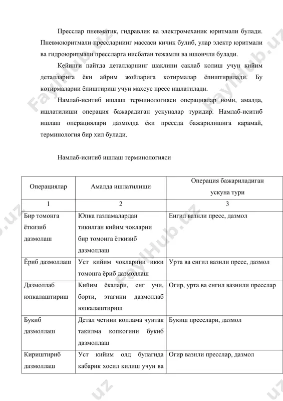тикувчилик буюмларини намлаб-иситиб ишлаш - Page 5
