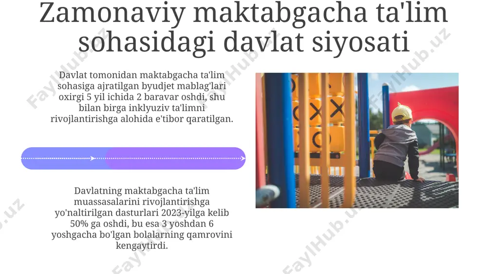 zamonaviy maktabgacha ta'lim sohasidagi davlat siyosati - Page 4