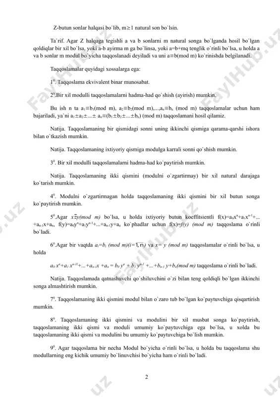 ), 25 (mod 31 12 ), 37 (mod 5 3 x x x ï î ï í ì º º º ); 11 (mod 7 ), 5 (mod 1 ), 7 (mod 5 x x x ï î ï í ì º º º ); 21 (mod 7 ), 5 (mod 11 ), 17 (mod 15 x x x ï î ï í ì º º º ); 9 (mod 7 ), 15 (mod 4 ), 17 (mod 9 x x x ï î ï í ì º º º ); 11 (mod 27 ), 5 (mod 31 ), 27 (mod 5 x x x ï î ï í ì º º º ); 21 (mod 27 ), 15 (mod 11 ), 17 (mod 5 x x x ï î ï í ì º º º ); 29 (mod 7 ), 15 (mod 54 ), 17 (mod 19 x x …