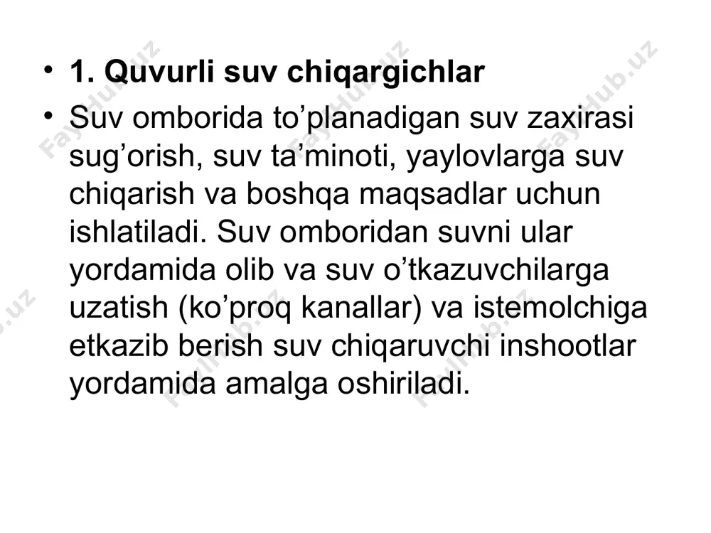 suv chiqaruvchi inshootlar - Page 3