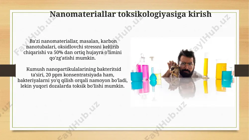 nanomateriallarning zaxarliligi - Page 5