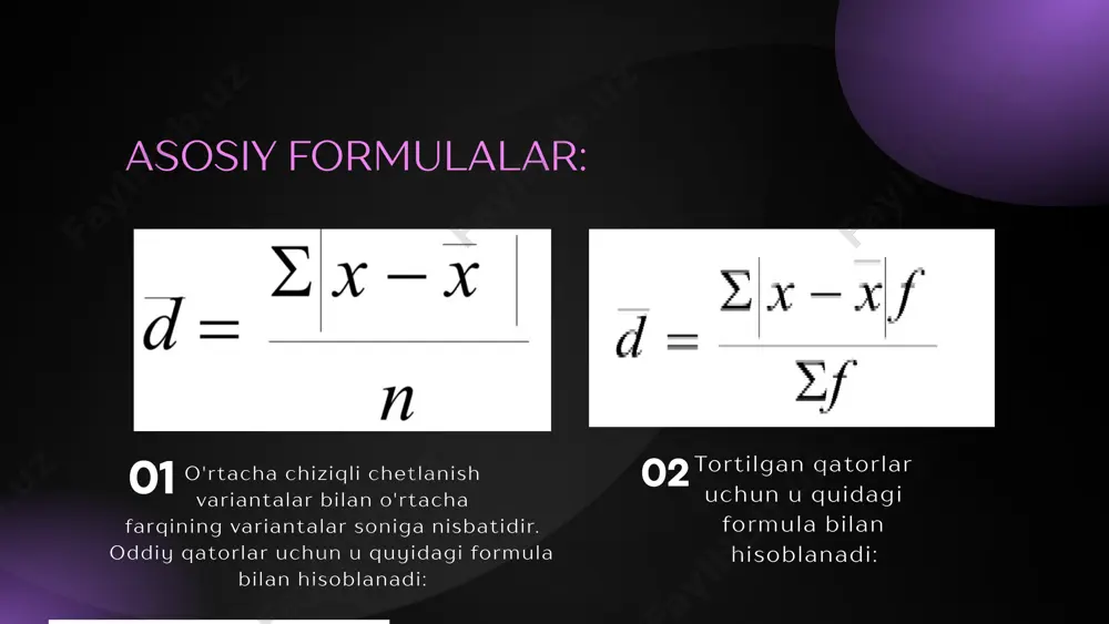statistikada variatsiyani baholash usullari va dispersion tahlil asoslari - Page 5