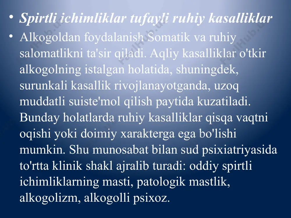 st yoki manyaklarga qaraganda ko'proq odamlarni o'ldiradi. boshqaruv kasalliklari markazining ekspertlariga ko'ra, biz aqsh aholisining o'limining sabablari ro'yxatida spirtli ichimliklar "sharafli" 3 o'rinni egallaydi. tadqiqotchilar ta'lim muassasalarida qizlar o'rtacha yoki yuqori darajadagi mastlik bilan "kichik" bilan taqqoslaganda 1,5 baravar tez-tez zo'rlashlari kerak degan xulosaga kelishdi. shunga o'xshash tadqiq 2013 yilda o'tkazildi, natijasi taxminan bir xil edi. 90-yillarda amerikalik olimlar zo'rlash bilan bog'liq jinoyatlarning qariyb 50 foizi magistral odamlar tomonidan amalga oshirilgan. bundan tashqari, qurbonlarning deyarli yarmi ham mast holatda. va devid natch angliya alkogolida alkogolda 60 yoshdan kichik bo'lgan odamlarning erta o'lishining asosiy sababidir. spirtli ichimliklarni suiiste'mol qilish jigar kasalligi va yurak-qon tomir tizimini rivojlantirishga olib keladi, bu esa odamlarning hayotini xavf ostiga qo'yishga olib keladi. ammo bu yagona zararli omil emas. odamlar ko'pincha oldindan zaharlanish yoki ongsiz xatti-harakatlar tufayli, mastlik holatida o'lishadi. mag'rur haydashni eslamaslik mumkin emas. spirtli ichimliklar jinsiy zo'ravonlikni keltirib chiqaradi hech kimga sir emaski, mast odamlar …