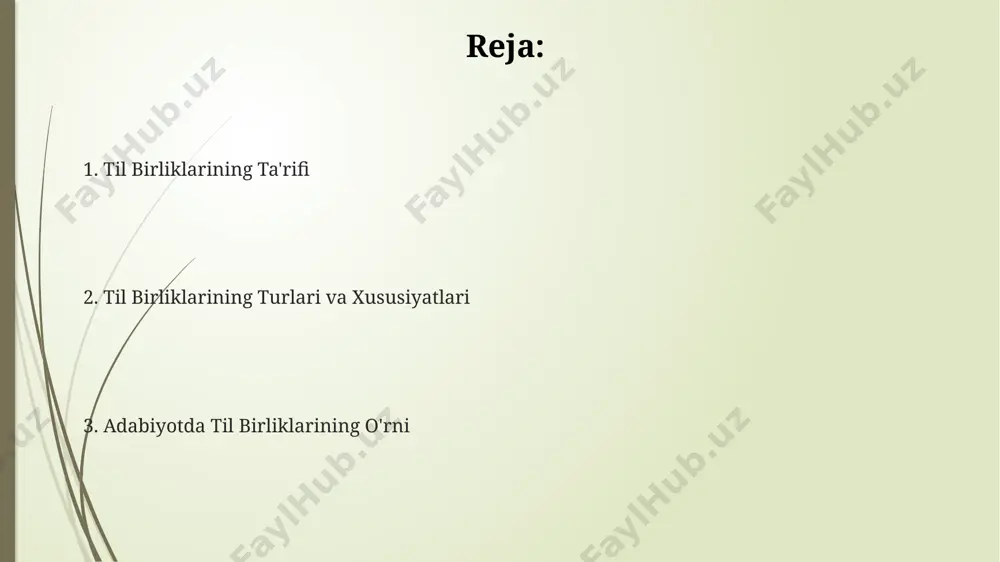 hududida yaratilgan asarlarda muallifning his-tuyg‘ularini ifoda etishga erishiladi. til birliklari turlari oʻzbek adabiyotida til birliklarining 3 asosiy turi – fonetik, leksik va grammatik birliklar boʻlib, ularning har biri 10 dan ortiq kichik turlarga boʻlinadi, masalan, fonetik birliklarga urgʻu, intonatsiya va boshqalar kiradi. tilshunoslikda til birliklari 5 ta asosiy sinfga ajratiladi: fonemalar, morfemalar, soʻzlar, sintaktik birliklar va matnlar, bu esa 20-asrning oʻrtalaridan beri turkiy tillarni, jumladan oʻzbek tilini, oʻrganishda muhim rol oʻynaydi. samarqand maktabining tadqiqotchilari tomonidan 1980-yillarda taklif qilingan tasnifga koʻra, til birliklari semantik va pragmatik xususiyatlarga koʻra 7 turga ajraladi, bu esa oʻzbek tilining boy ifoda vositalarini aniqlashga yordam beradi. morfologik til birliklari morfologik til birliklari, masalan, otlar, sifatlar va fe'llar kabi so'z turkumlarining 20 dan ortiq shakllarini o'z ichiga olgan holda, turkiy tillarning, jumladan, o'zbek tilining grammatik tuzilmasini aks ettiradi. morfologik tahlil orqali, masalan, samarqanddagi qadimgi yozma manbalarida uchraydigan fe'l shakllarining 12 ta zamon formasini aniqlash va ularning morfologik …