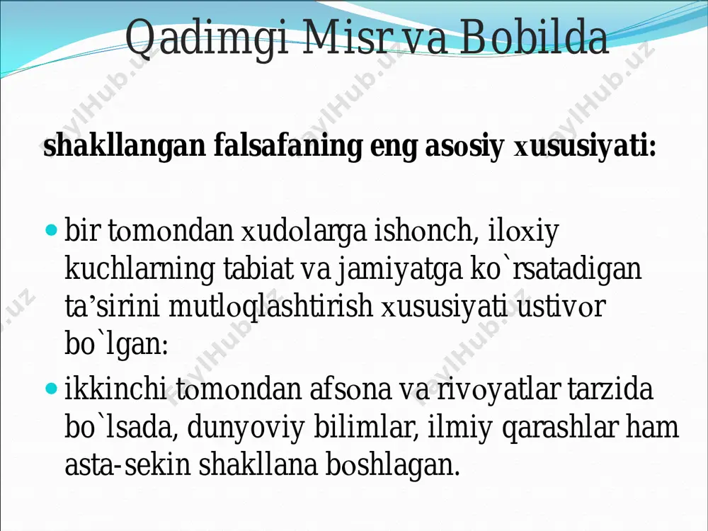 qadimgi misr va bobilda falsafiy fikrlar - Page 4