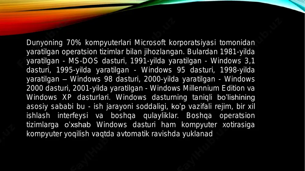 windows operatsion tizimi haqida - Page 5