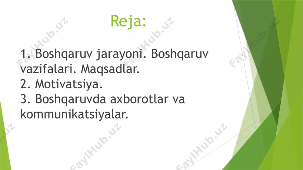 horatga ega bo‘lish va sog‘lom hayot kechirib, uzoq umr ko‘rish kiradi. aytilgan ehtiyojlar moddiy shaklga ega bo‘lmagan har xil xizmatlar ko‘rsatish orqali qondiriladi. umuman: ehtiyoj odamlarni harakatga intiltiruvchi, qo‘zg‘atuvchi motivdir. ehtiyoj qat’iyan tabaqalashgan bo‘ladi. ya’ni u kishilarning odati, didi va ruhiyatiga, yoshi va jinsiga, oilaviy ahvoli va millatiga, mehnat va yashash sharoitlariga ham bog‘liq. ehtiyojlar va ularning turlari o‘rniga qarab birlamchi (quyi) ehtiyojlar fiziologik ehtiyojlar, ya’ni: oziq-ovqat kiyim-kechak uy-joylarga bo‘lgan ehtiyojlar*xavsizlikka va sotsial himoyaga bo‘lgan ehtiyojlar yuqori darajadagi ehtiyojlar: sotsial ehtiyojlar, ya’ni: hurmatga muhabbatga e’tiqodga va hokazolarga bo‘lgan ehtiyojlar ma’rifat va ma’naviyatga bo‘lgan ehtiyojlar o‘zlikni anglashga bo‘lgan ehtiyojlar. tabaqalanishiga qarab millat tarixi geografik joylanishi jinsi va yoshi sotsial mavqei bo‘yicha ehtiyojlar. tarixiyligiga qarab o‘tkinchi hozirigi bo‘lg‘usi ehtiyojlar.qoniqish va darajasiga qarab to‘la qoniqtirgan qisman qoniqtirgan umuman qoniqtirmagan ehtiyojlar. tarqalish darajasiga qarab geografik: umumiy, regional,sotsial: daromad bo‘yicha tabaqalanish: umumiy, sotsial guruh. paydo bo‘lishiga qarabasosiyikkilamchi*egri, bilvosita ehtiyojlar. axborot-bu ma’lumot va xabarlar to`plami bo`lib, …