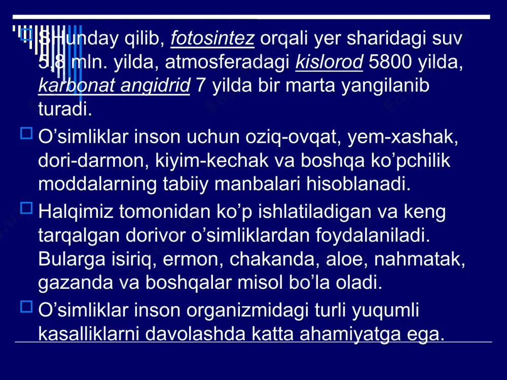 o’simliklar dunyosini muhofaza qilish - Page 4