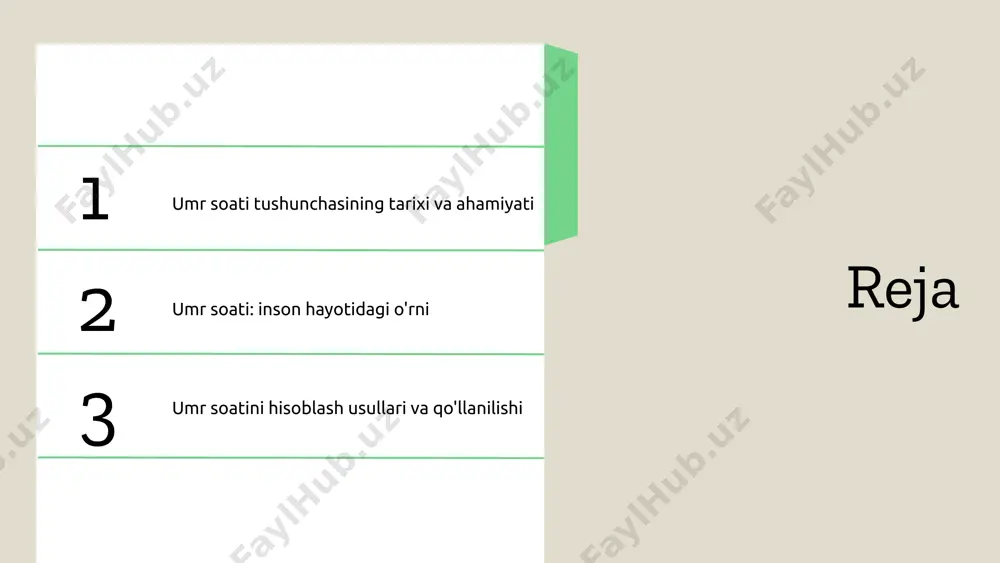 professional rivojlanishi uchun zarurdir. bu, o'z navbatida, maqsadlarni belgilash va ularga erishish jarayonida samaradorlikni oshiradi. vaqtni to'g'ri boshqarish orqali biz hayotimizni yanada mazmunli va samarali qilishimiz mumkin. umr soati shuningdek, shaxsiy rivojlanish jarayonida muhim rol o'ynaydi. u, vaqtni qadrlash va har bir daqiqani samarali o'tkazish imkonini beradi. shaxsiy ehtiyojlarimiz va maqsadlarimizga mos ravishda vaqtni rejalashtirish hayotimizda muvaffaqiyatga erishishning asosidir. umr soati: hayotdagi roli umr soati, hayotiy maqsadlarni aniq belgilashga yordam beradi. o'z vaqtini to'g'ri boshqarish, maqsadlarga erishishda muhim ahamiyatga ega. bu jarayon, shuningdek, hayotiy maqsadlarni amalga oshirish uchun zarur resurslarni qanday taqsimlashga yordam beradi. to'g'ri vaqt boshqaruvi, maqsadlarga erishish jarayonida muhim qarorlar qabul qilish imkonini beradi. har bir maqsad uchun zarur bo'lgan vaqt va resurslarni aniqlash, muvaffaqiyatga erishishda yordam beradi. vaqtni samarali boshqarish, motivatsiyani oshirishga yordam beradi. har bir erishilgan maqsad, o'z-o'zini rivojlantirish va yangi marralarga intilish uchun kuchli motivatsiya bo'lib xizmat qiladi. umr soati: hayotiy maqsadlar photo by getty …