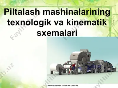 piltalash mashinalarining texnologik va kinematik sxemalari — PPT