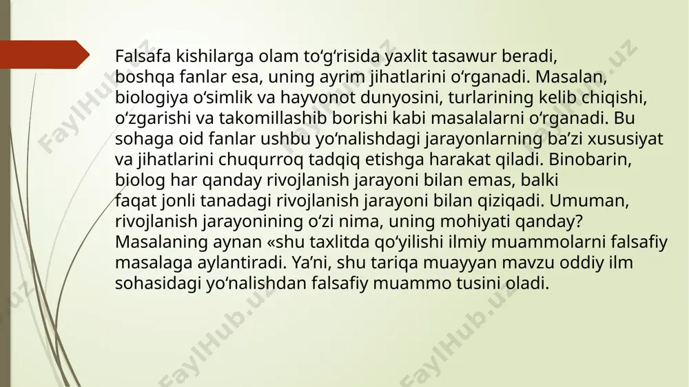 falsafa fanining predmeti, mazmuni va jamiyatdagi ro‘li - Page 5