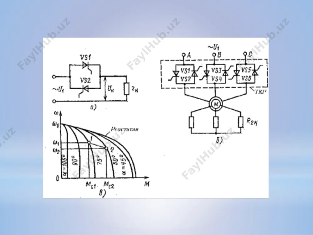 tiristorlik uchlanish rostlagichi - asinxron motor tizimi - Page 4