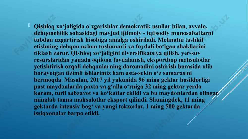 qishloq xo'jaligi va sanoat sohasidagi o'zgarishlar - Page 4