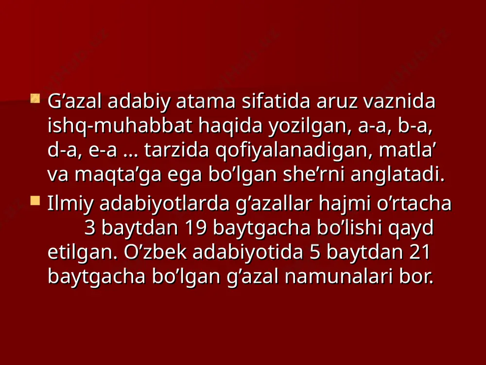 g’azal haqida nazariy ma’lumot - Page 5