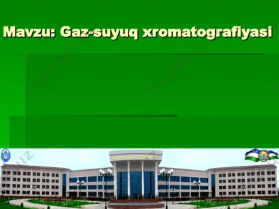 gaz-suyuq xromatografiyasi (neft) — PPT