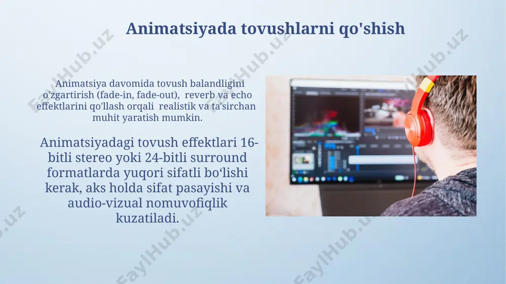 animatsion lavhalar yaratish. ovoz va video lavhalarga ishlov berish. - Page 5