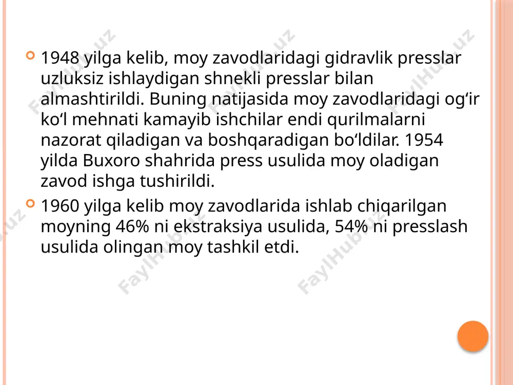 moy saqlash va dastlabki qayta ishlash texnologiyasi - Page 5