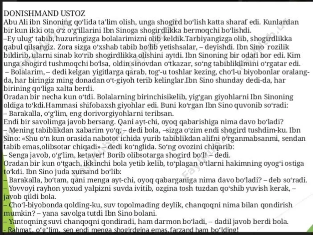 bahoraning "donishmand ustoz" matni tahlili - Page 2