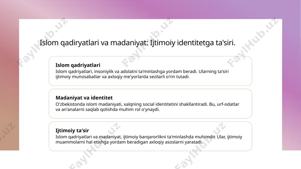 islom qadiryatlari va marifatning hozirgi davrdagi ahamiyati - Page 5