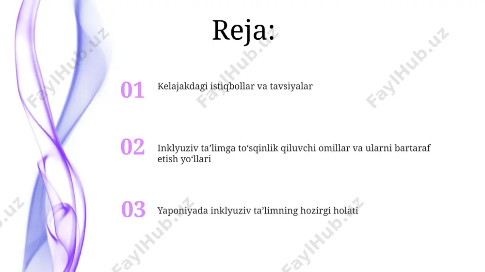 tablarida 20% dan ortiq o'quvchilar individual o'quv rejalariga ega bo'lib, ularning maxsus ehtiyojlarini qondiradigan tarzda tuzilgan. maktablar va o'qituvchilarning tayyorgarligi yaponiyaning 2018 yildagi inklyuziv ta'lim siyosati o'qituvchilarni maxsus ehtiyojli bolalar bilan ishlash bo'yicha qo'shimcha 100 soatlik treningdan o'tishini majburlashni o'z ichiga oladi. osaka prefekturasidagi maktablarda inklyuziv ta'limning samaradorligini oshirish maqsadida, 2022 yilda 50 dan ortiq maktab rahbarlari va 100 dan ortiq o'qituvchilar inklyuziv pedagogika bo'yicha maxsus seminarlarga qatnashdi. kelajakdagi istiqbollar va muammolar inklyuziv ta’limga o‘tish uchun kerakli moliyaviy mablag‘larning yetarli emasligi, ayniqsa, 2025 yildan keyin, qo‘shimcha qo‘llab-quvvatlash xizmatlarini va moslashtirilgan o‘quv materiallarini ta’minlashda jiddiy to‘siq bo‘lishi mumkin. tokio kabi yirik shaharlardagi inklyuziv maktablar soni o‘sib borayotgan bo‘lsa-da, qishloq hududlarida, masalan, xokkaydo orolida, resurslarning yetishmasligi va o‘qituvchilarning malakasini oshirishga ehtiyoj mavjud. qonunchilik va siyosat 1990-yildan boshlab yaponiyada inklyuziv ta'limga o'tish jarayoni boshlandi, ammo 2018-yilda qabul qilingan yangi qonunlar, xususan, “maxsus ehtiyojli bolalar uchun ta'lim to'g'risida”gi qonun, bu jarayonni sezilarli darajada tezlashtirdi. …