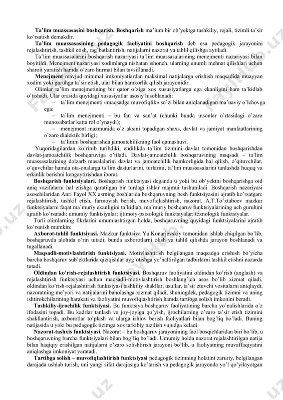 ta’sir ko‘rsatish chora-tadbirlari tizimidan iborat. korrektsion–tarbiyaviy masalalarida sinf va sinfdan tashqari ishlarning barcha tur va shakllaridan foydalaniladi. kompensatsiya (yunoncha «compensatio» – o‘rnini to‘ldirish, tenglashtirish) organizmning buzilgan yoki rivojlanmagan funksiyalarining o‘rnini to‘ldirish yoki qayta qurishdir. kompensatsiya jarayoni oliy nerv faoliyatining zahira imkoniyatlariga tayanadi. ijtimoiy reabilitatsiya (yunoncha «rehabilitas» – layoqati, qobiliyatini tiklash) tibbiy-pedagogik mazmunida anomal bolaning psixofiziologik imkoniyatlari darajasida ijtimoiy muhitda ishtirok etishi uchun sharoit yaratish, uni ijtimoiy hayoti va mehnatiga jalb etishni anglatadi. bu korrektsion pedagogika nazariyasi va amaliyotida asosiy vazifa hisoblanadi. ijtimoiy adaptatsiya (yunoncha «adapto» - moslashish) – anomal bolalarning individual va guruhli xulqlarini jamoatchilik qoidalari va qadriyatlari tizimiga mos kelishini ta’minlash. anomal bolalar uchun ijtimoiy munosabatlarni tashkil etish qiyin, sodir bo‘layotgan o‘zgarishlarga mos ravishda javob qaytarish qobiliyati past, shu bois murakkab talablarni bajarishga ularning layoqati etmaydi. ijtimoiy adaptatsiya bolalarga ijtimoiy foydali mehnatda faol ishtirok etish uchun imkoniyat yaratadi. anomal o‘quvchilar bilan olib boriladigan korrektsion ishlarning asosiy yo‘nalishlari. psixofiziologik rivojlanishi …