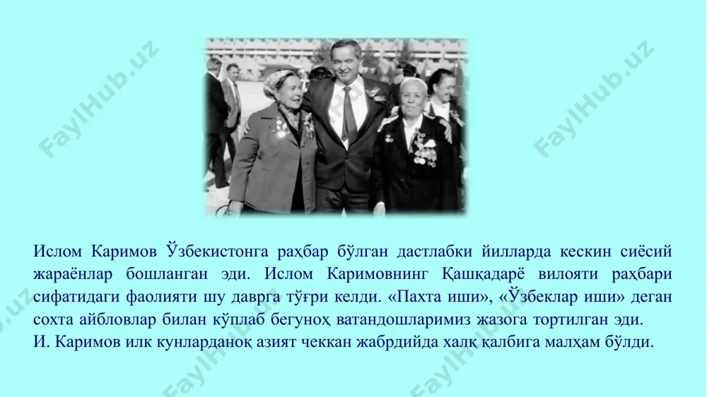 islom karimovning hayoti va faoliyati - Page 4