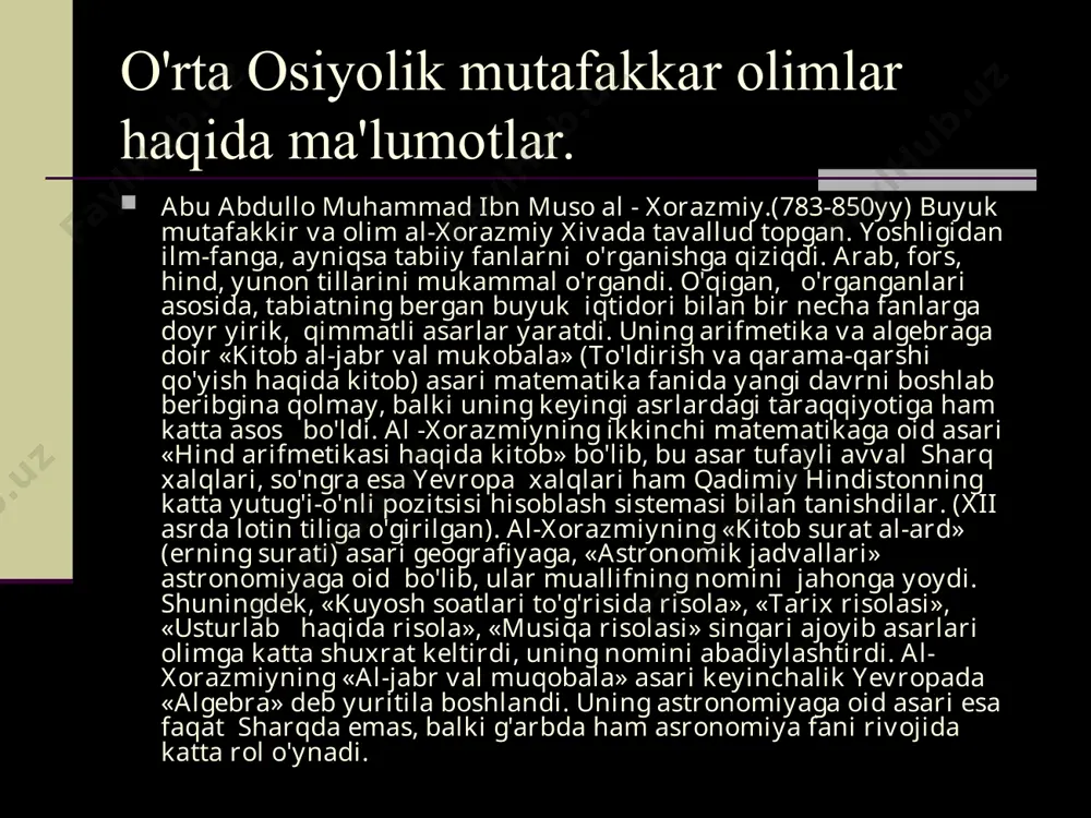 x-xii asrlarda o'rta osiyo uyg'onish davri - Page 4