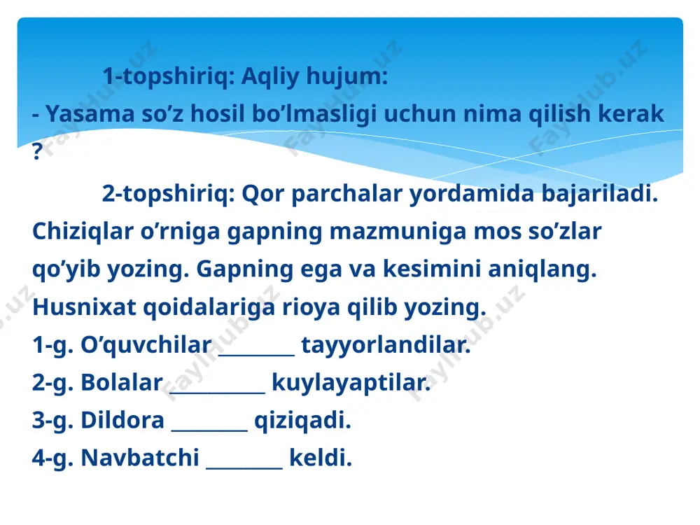 so’z tarkibi. ot- so’z turkumi dars ishlanma - Page 4