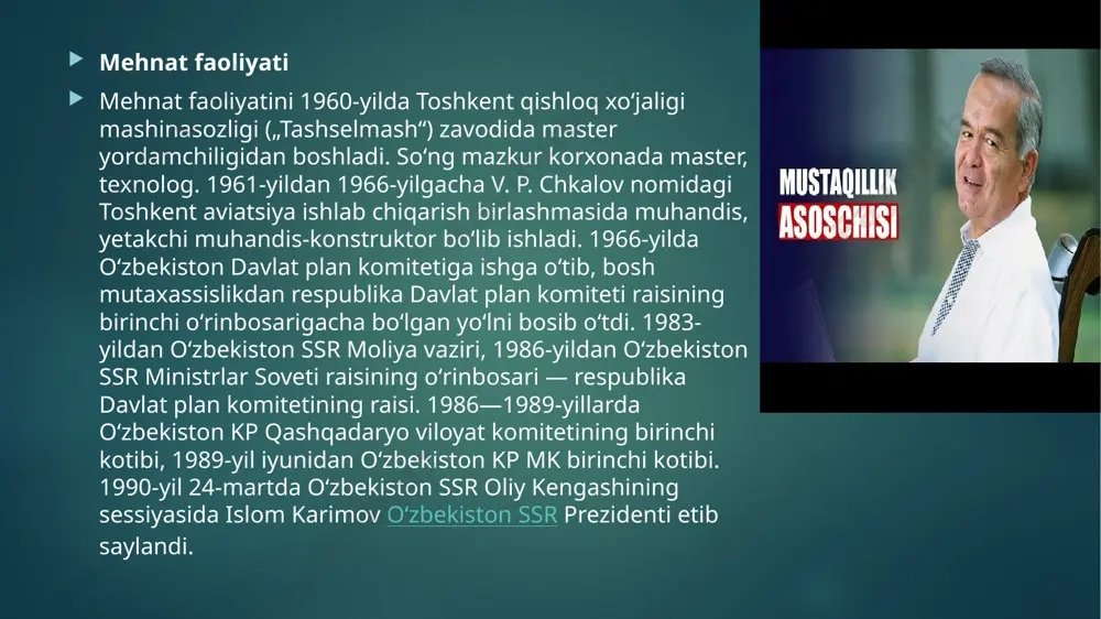 a isloh qilishning ystuvor yonalishlari iqtisodiyotni rivojlantirish va liberallashtirishning ustuvor yonalishlari ijtimoiy sohani rivojlantirishning ustuvor yonalishlari xavfsizlik, millatlararo totuvlik va diniy bag’rikenglikni ta’minlash hamda chuqur o’ylangan, o’zaro manfaatli va amaliy tashqi siyosat sohasidagi ustuvor yonalishlar alohida ta’kidlash joizki, «2017–2021 yillarda o’zbekiston respublikasini rivojlantirishning beshta ystuvor yonalishi bo’yicha harakatlar strategiyasi»da yoshlar masalasi alohida aksini topdi. jumladan, yoshlarning huquqlarini himoya qilishga qarqtilgan quyidagi ustuvor vazifalar belgilandi: birinchidan, jismonan sog’lom, ruhan va aqlan rivojlangan, mustaqil fikrlaydigan, vatanga sodiq, qat’iy hayotiy nuqtai nazarga ega yoshlarni tarbiyalash, demokratik islohotlarni chuqurlashtirish va fuqarolik jamiyatini rivojlantirish jarayonida ularning ijtimoiy faolligini oshirish ikkinchdan, o’rta magsus, kasb-hunar va oliy ta’lim muassasalari bitiruvchilarini ishga joylashtirish hamda hususiy tadbirkorlik sohasiga jalb etish. uchinchidan, yosh avlodning ijodiy va inrellektual salohiyatini qollab-quvvatlash va ro’yobga chigarish, bolalar va yoshlar o’rtasida sog’lom turmush tarzini shakllantirish, ularni jismoniy tarbiya va sportga keng jalb etish. o’zbekiston prezidenti tomonidan 2018 yil 27 iyunda imzolangan «yoshlar – kelajagimiz» davlat …
