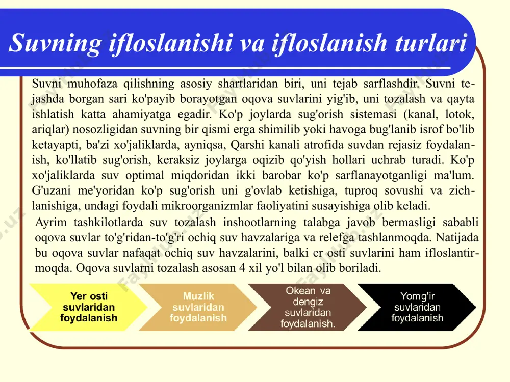 suvning ifloslanishi - Page 5