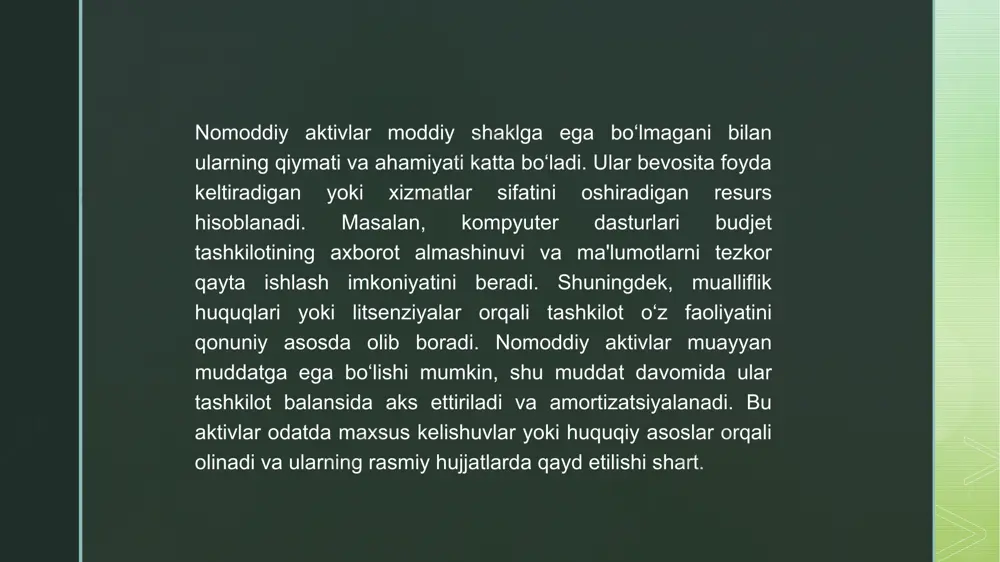 budjet tashkilotlaridan nomoddiy aktivlar - Page 4
