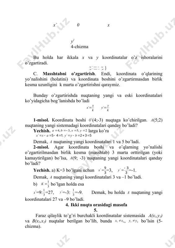 tekislikda koordinatalar metodi - Page 4