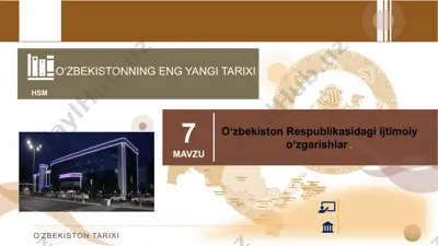 o‘zbekistonning eng yangi tarixi — PPTX