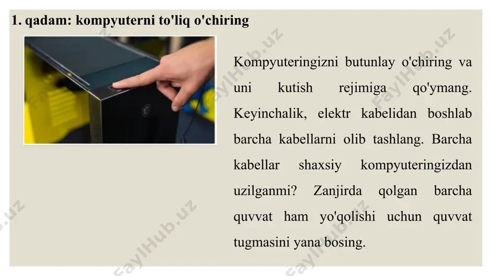 protsessorni o'rnatish va ishlating uchun reja - Page 4