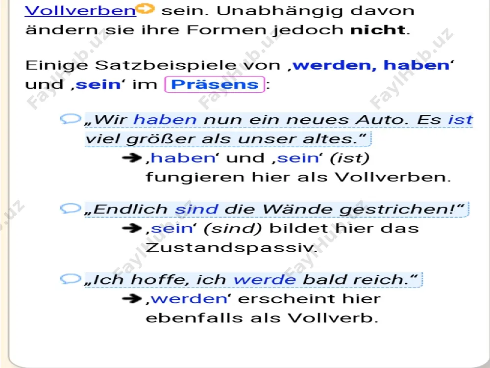 der gebrauch der verben "haben" und "sein" im präsens - Page 4