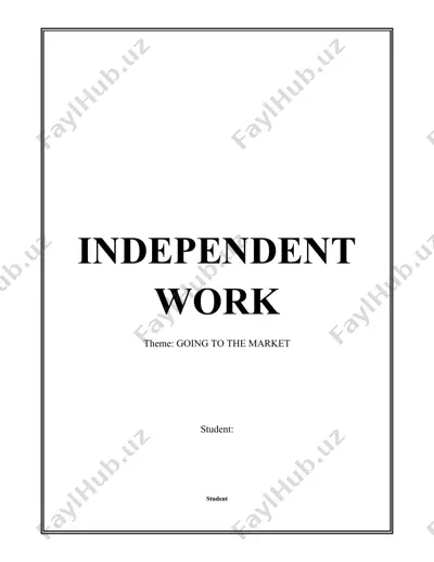 going to the market — DOCX