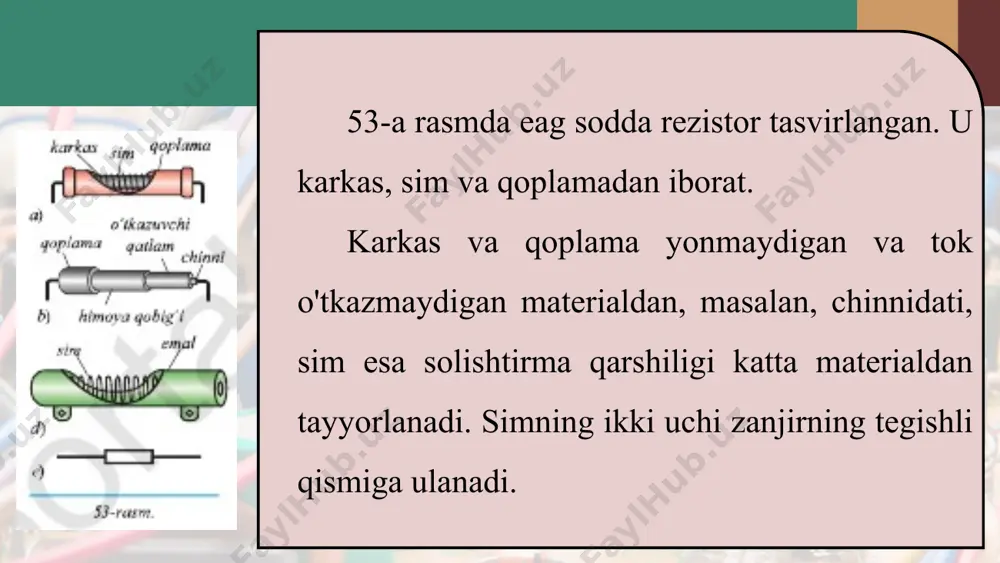 rezistorlar. reostatlar. potensiometrlar 8 - sinf - Page 4