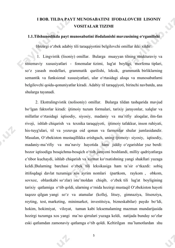 ylik. nutq esa ana shu boylikdan foydalanish jarayoni va shunday jarayonning hosilasi. lison kishi miyasidagi til xotirasi qismida mavjud mavhum hodisa bo‘lib, aql bilan idrok qilinadi; nutq esa ana shu mavhum hodisadan foydalanish jarayoni natijasida yuzaga keladigan moddiy hodisa bo‘lib, uni talaffuz birliklari sifatida eshitamiz (yozuvda esa ko‘ramiz). lisonda mavjud hodisalarga lisoniy birliklar deyiladi; lisoniy birliklarning nutq jarayoni natijasida moddiy shakl olgan holatiga nutqiy birliklar deyiladi. har bir kishining miyasidagi til xotirasi qismida lisoniy birliklarning va ulardan foydalanish qoidalarining ramzlari mavjud, har bir kishi ehtiyojga qarab bu ramzlardan foydalanib nutq hosil qiladi. ayrim adabiyotlarda til bilan nutq o‘zaro dixotomiya, oppozitsiya hosil etuvchi hodisalar deb qaralib, til nutq tarzida baholanadi. aslida til bilan nutq dixotomiyasi haqida, oppozitsiyasi haqida gapirish to‘g‘ri emas (dixotomiya yunoncha dicha– ikki qismga + tome ajratish; oppozitsiya lot. oppositio - qarama-qarshi holatda bo‘lish), chunki til bilan nutq– butun bilan qism munosabatidagi hodisalar. nutqqa muqobil holda ajratiladigan hodisa deb …