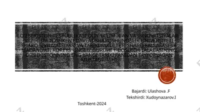 oʻzbekistonda yoshlarga doir davlat siyosati va uning tarixi — PPTX