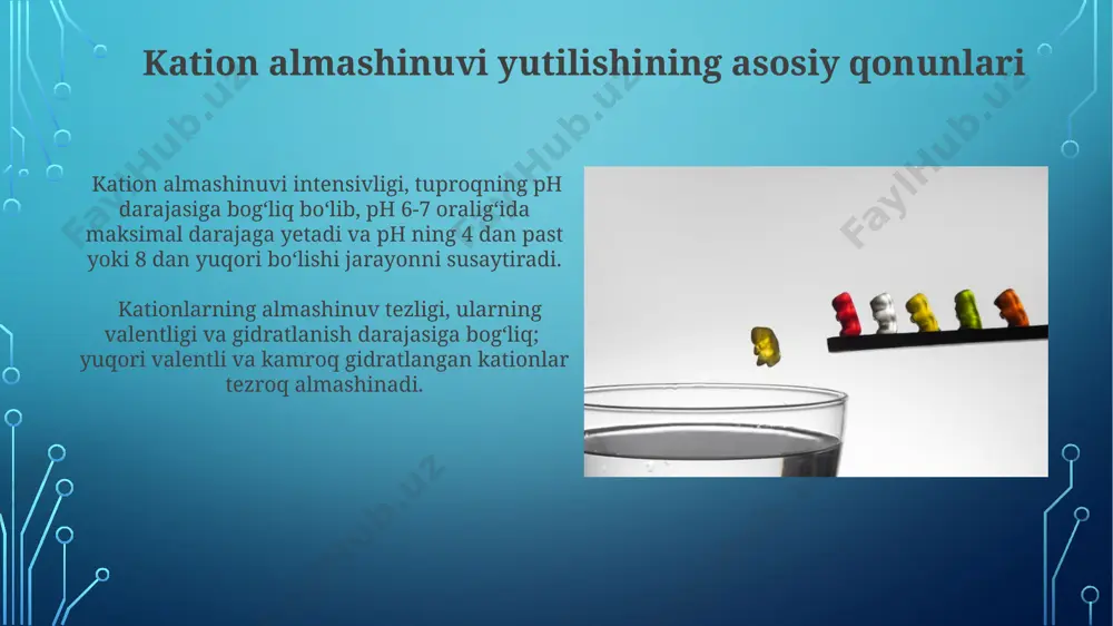 kationlar almashinib yutilishining asosiy qonuniyatlari - Page 5