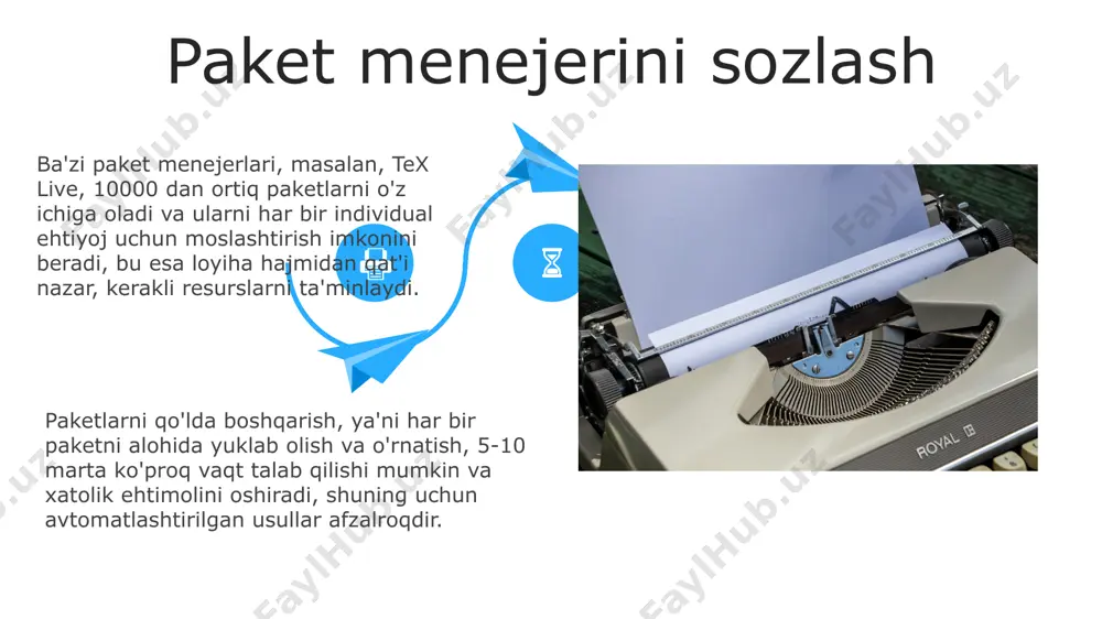 . hujjatni kompilyatsiya qilishdan oldin, kamida 2-3 marta `\documentclass` ning to'g'riligini va barcha kerakli paketlarni kiritilganligini tekshirib ko'ring, shunda xatolar sonini kamaytira olasiz. latex bilan ishlash maslahatlari e'tiboringiz uchun rahmat @taqdimot_robot image5.jpg image6.jpg image7.jpg image8.jpg image9.jpg image10.jpg image11.jpg image12.jpg image13.jpg image14.jpg image15.jpg image16.jpg image17.jpg image18.jpg image1.jpeg image2.jpeg image3.jpeg image4.jpeg