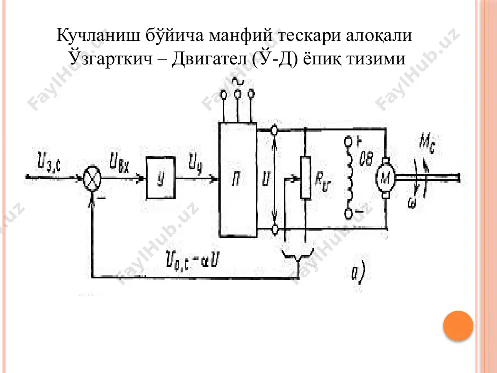 мотор тизимидакучланиш ва токбўйича тескари боғланиш - Page 3