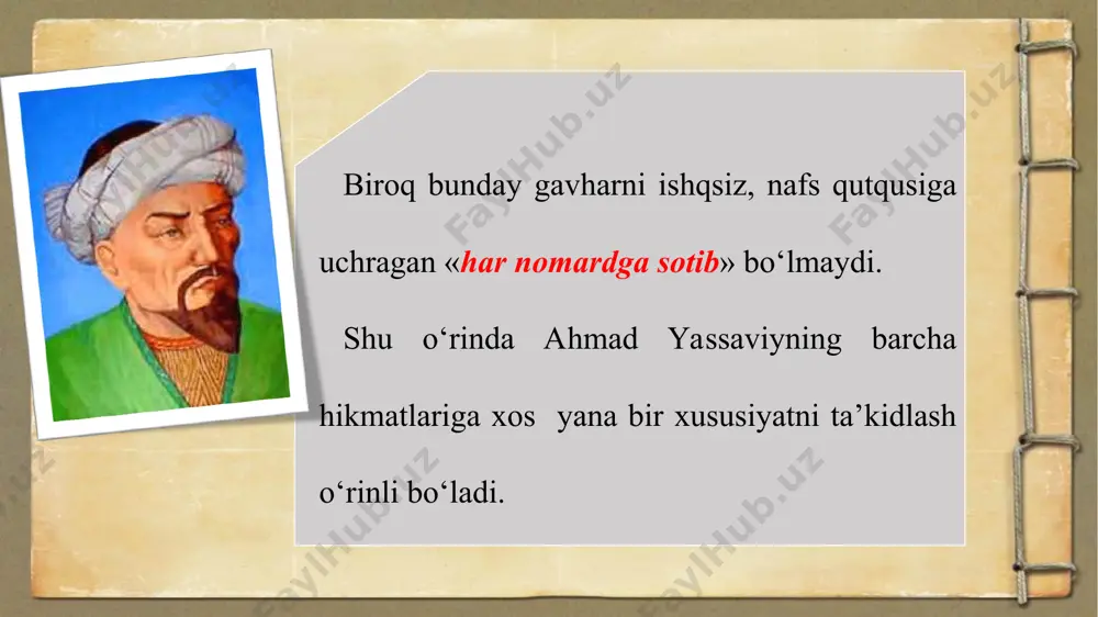 ahmad yassaviy hikmatlari haqida 10 - sinf - Page 4