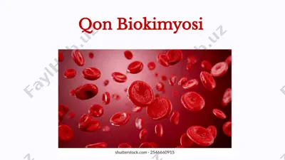 qon biokimyosi — PPTX