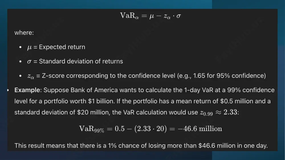 n size (ead). case study: in response to the 2020 pandemic, bank of america adjusted pd and lgd assumptions for industries heavily impacted, such as travel and leisure, to better estimate potential defaults. risk-adjusted return on capital (raroc) definition: raroc assesses the return of an investment or business activity adjusted for the financial risk taken. applications: used to evaluate and compare risk-adjusted performance across business units or investment projects. limitations: can be complex to implement and interpret, especially when assumptions on risk-adjusted capital are not clear. citi has a commercial loan portfolio with: expected annual revenue: $100 million expected costs: $15 million expected loss (calculated based on pd and lgd): $10 million economic capital required for the portfolio: $500 million the risk-adjusted net income would be calculated as follows: risk-adjusted net income=100−15−10=75 million the raroc would then be: raroc=75 million/500 million=0.15 or 15 if citi’s internal threshold raroc is 12%, …