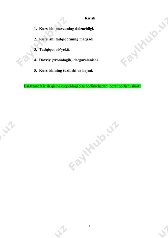 фаолияти. – тошкент: ўзбекистон, 2010. – 264 б. – monografiya. 4. собрание восточных рукописей академии наук республики узбекистан. серия история. / составители д.ю.юсупова, р.п.джалилова. – ташкент: фан, 1998. – 535 с. – ilmiy toʻplam. 5. toshkenboyev sh. bayt al-hikma. // ijtimoiy tadqiqotlar. 2020. – № 2. – b. 67–69. – jurnaldagi maqola. 6. қаҳҳаров қ. байт ал-ҳикмада таржима жараёни. // «тарихий манбашунослик, тарихнавислик, тарих тадқиқоти методлари ва методологиясининг долзарб масалалари» мавзусидаги республика xi илмий-назарий конфренциясининг материаллари. – тошкент: тдшу, 2019. – б. 119-125. – konferensiya materiallari. iv. internet saytlar va resurslar 1. https://uz.wikipedia.org/wiki/bayt_ul-hikmat 2. https://www.trt.net.tr/uzbek/madaniyat-va-san-at/2021/09/26/1234567890- 1710675 3. https://cyberleninka.ru/article/n/bayt-al-hikma-ning-tarkibi-va- vazifalari/viewer eslatma: manbalar, ilmiy tadqiqotlar va adabiyotlar roʻyxatini shakllantirishda ularning yozilgan alifbosidan kelib chiqib, avval oʻzbek tili lotin alifbosidagi asarlar, keyin esa krill alifbosidagi oʻzbek va rus tillaridagi kitoblar, oxirida xorijiy tillardagi adabiyotlar yoziladi.