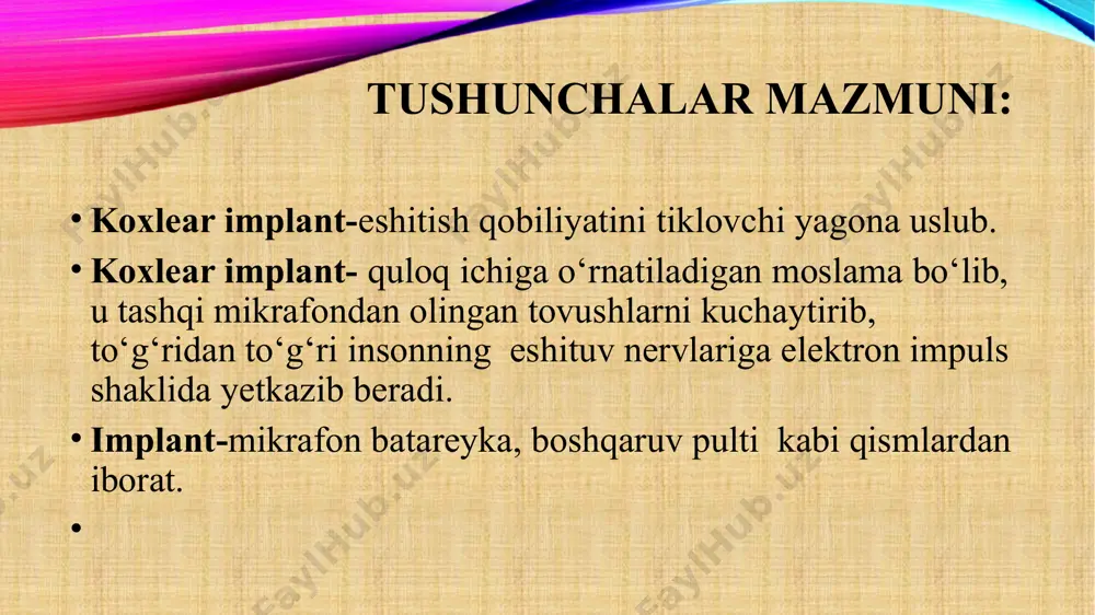 koxlear implantant tushunchasi. uning zamonaviy modellari va funksional imkoniyatlari. - Page 5